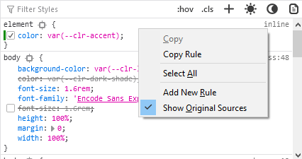 Style Editor — Firefox Source Docs documentation