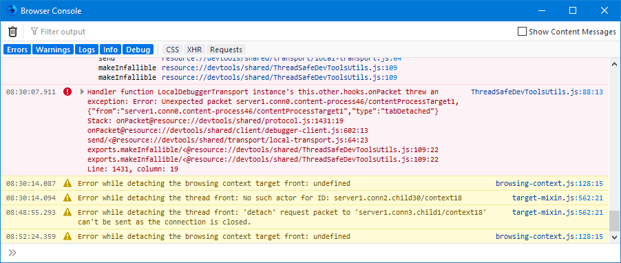 console text in GDB online Debugger is broken, Fihaonambe Fanampiana  Firefox