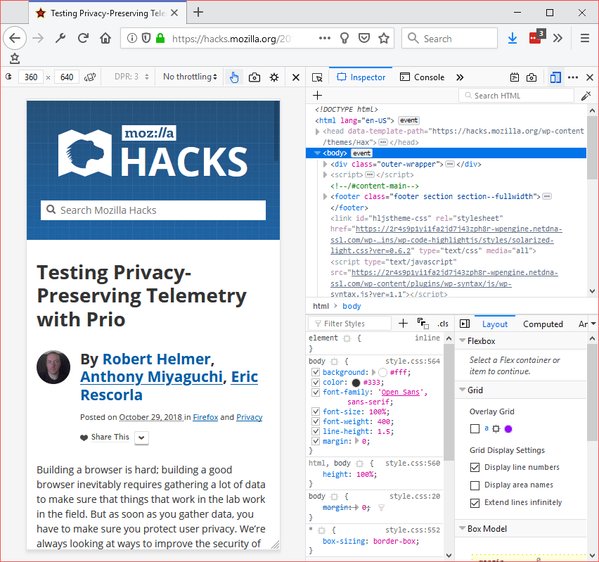 On Firefox - CSS Pro